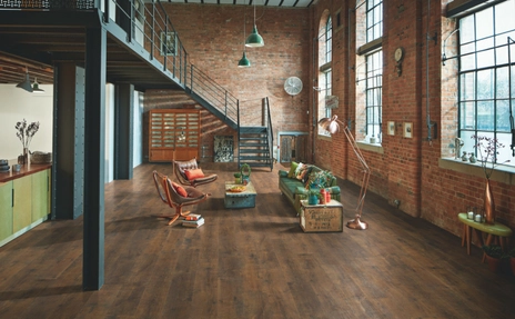 luxury vinyl flooring of open room